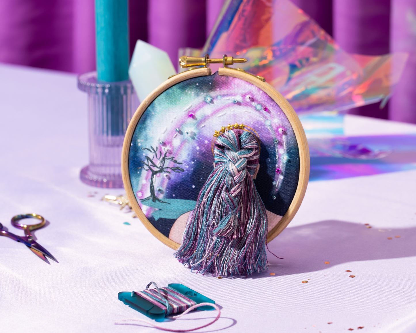 Celestial Mini 3D Hair Embroidery Kit