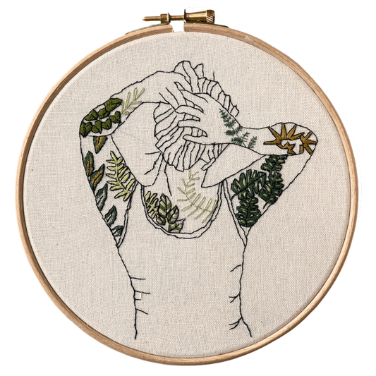 Botanical Tattoos Modern Embroidery Kit