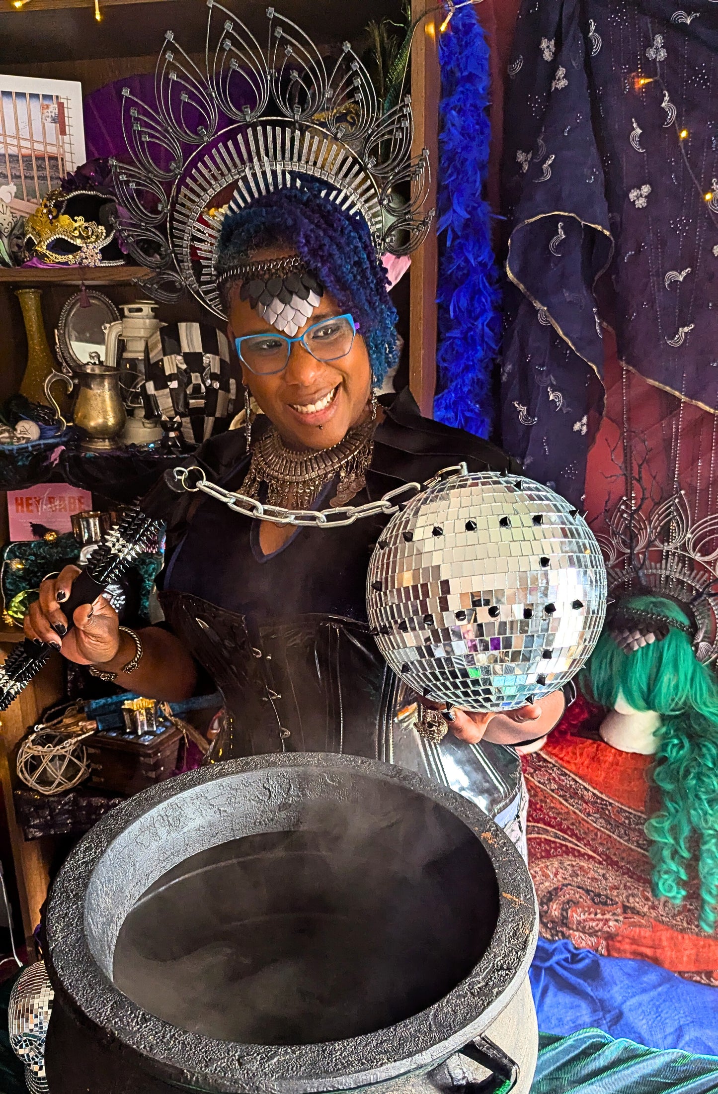 Goth Disco Ball Flail Kit