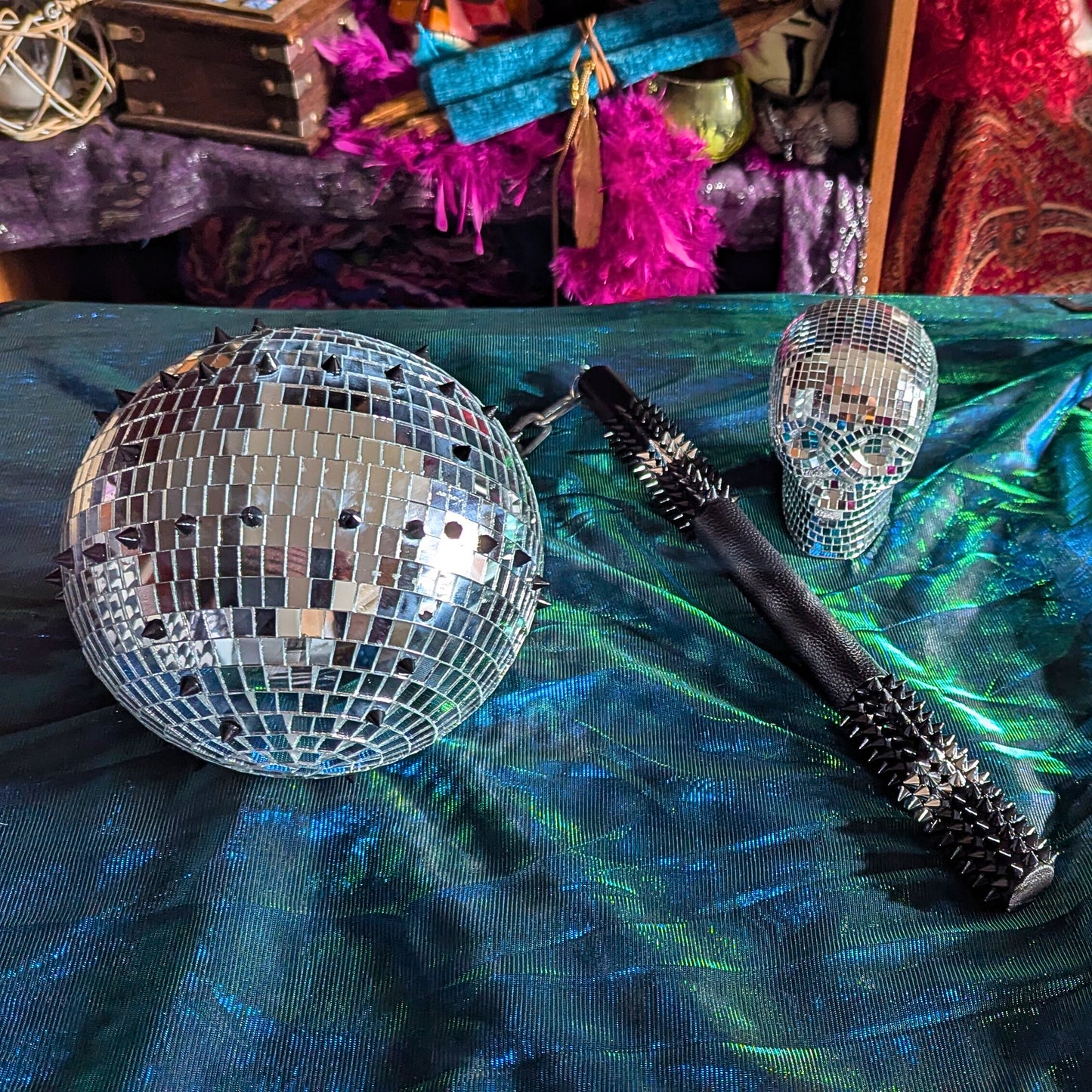 Goth Disco Ball Flail Kit