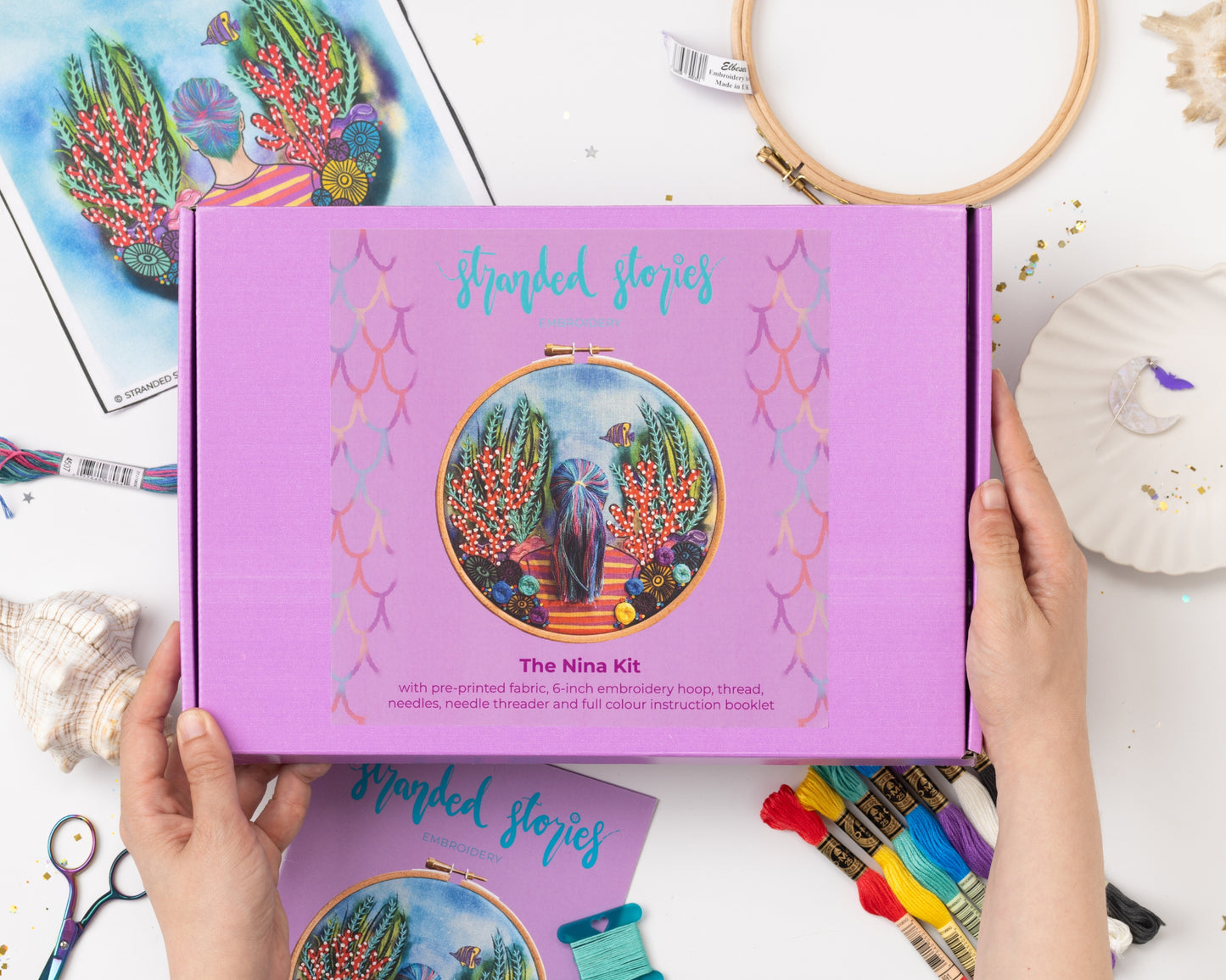 ‘Nina’ Mermaid 3D Hair Embroidery Kit