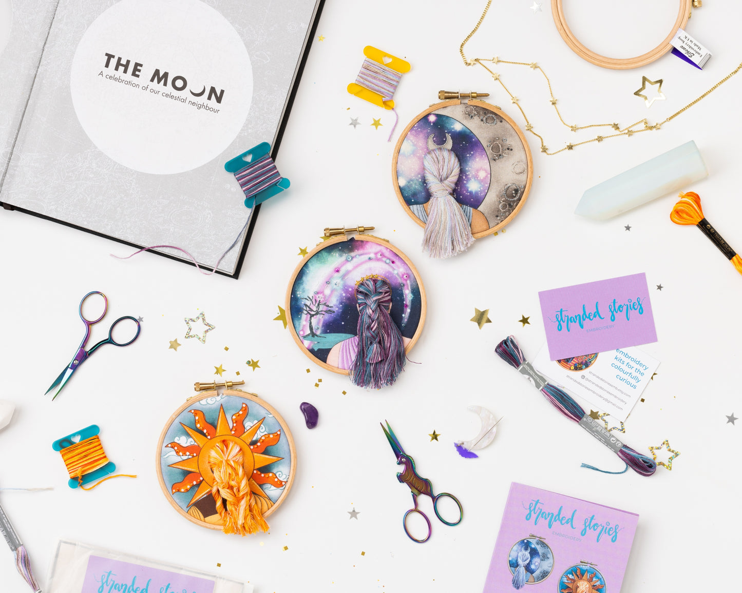 Celestial Mini 3D Hair Embroidery Kit