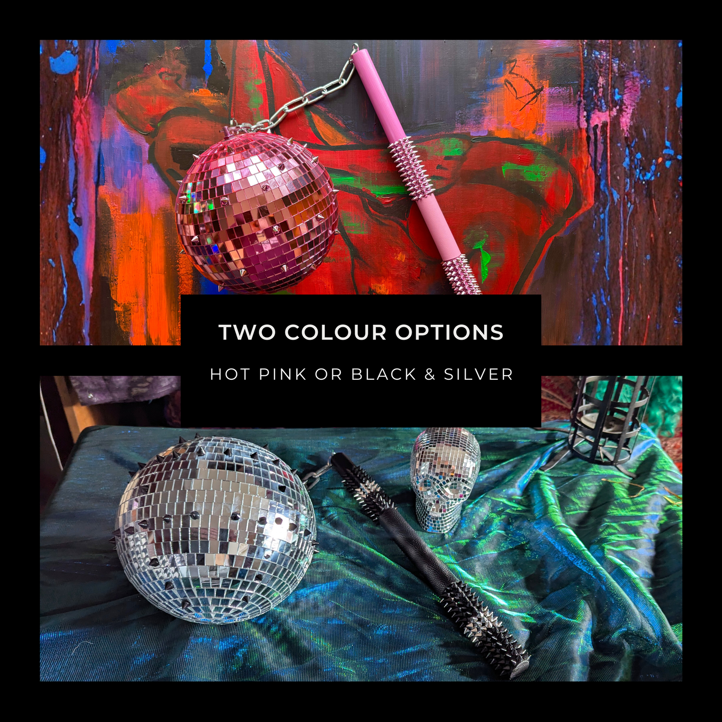 Goth Disco Ball Flail Kit