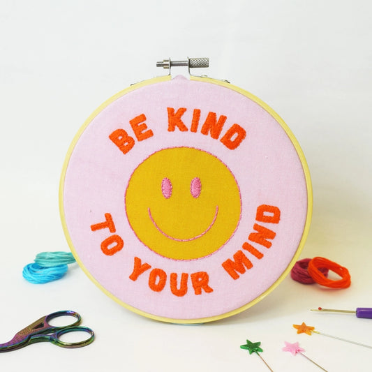 Be Kind To Your Mind Large Embroidery Kit