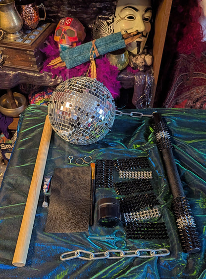 Goth Disco Ball Flail Kit
