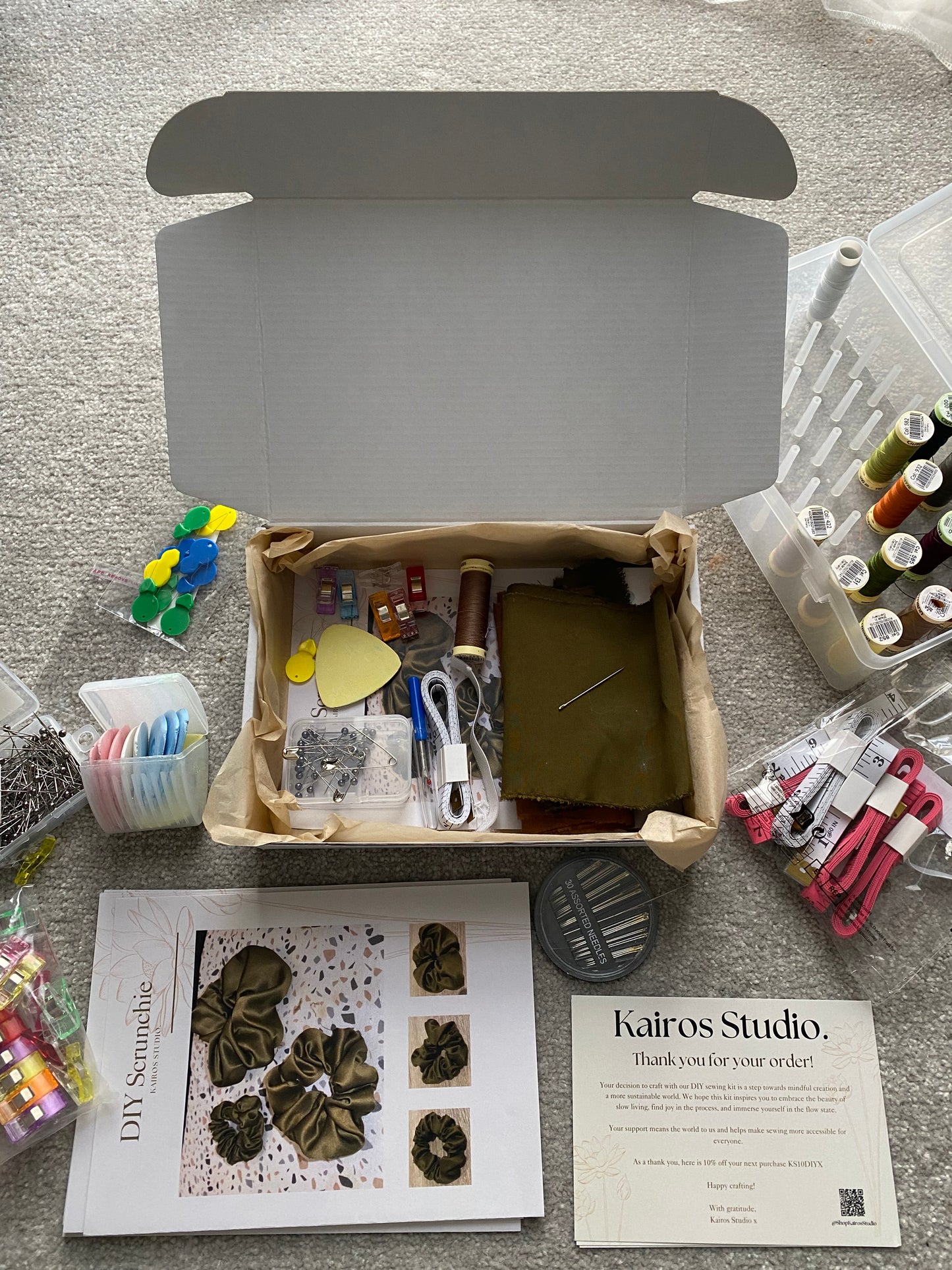 Hair Scrunchie DIY Sewing Kit