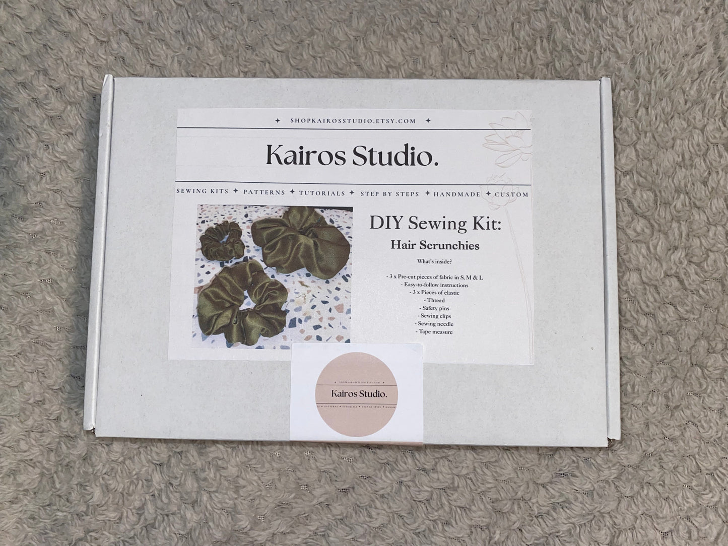 Hair Scrunchie DIY Sewing Kit