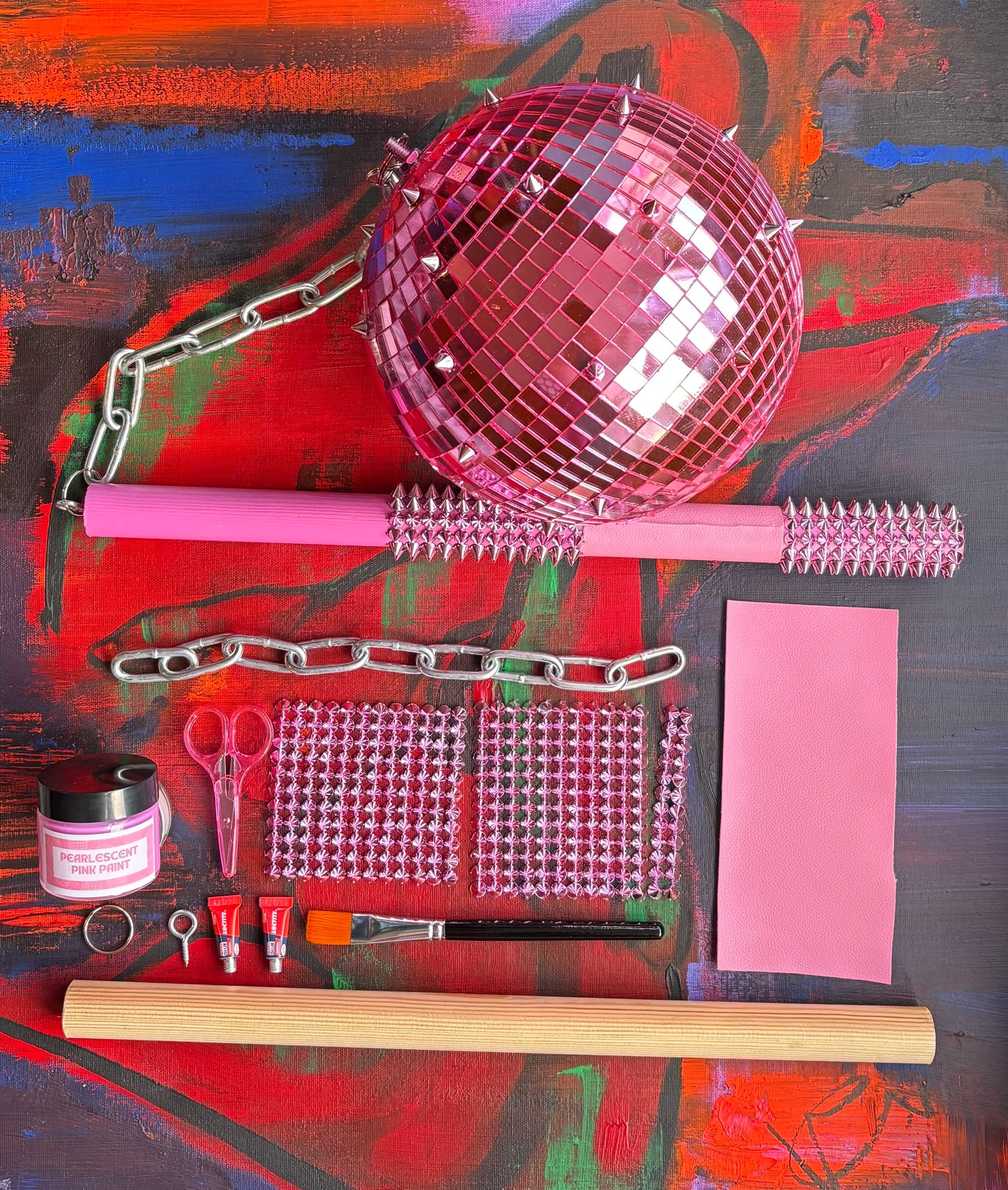 Hot Pink Disco Ball Flail (LIMITED INITIAL RUN)