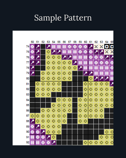 Eyeball Monster Cross-Stitch Pattern