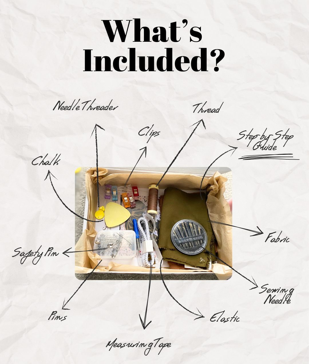 Hair Scrunchie DIY Sewing Kit