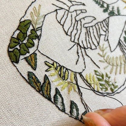Botanical Tattoos Modern Embroidery Kit
