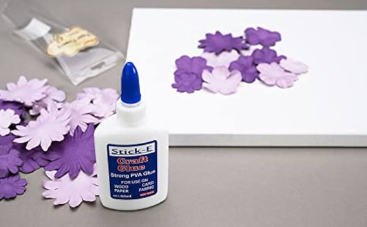 Stick-E PVA White Glue 60ml Bottle